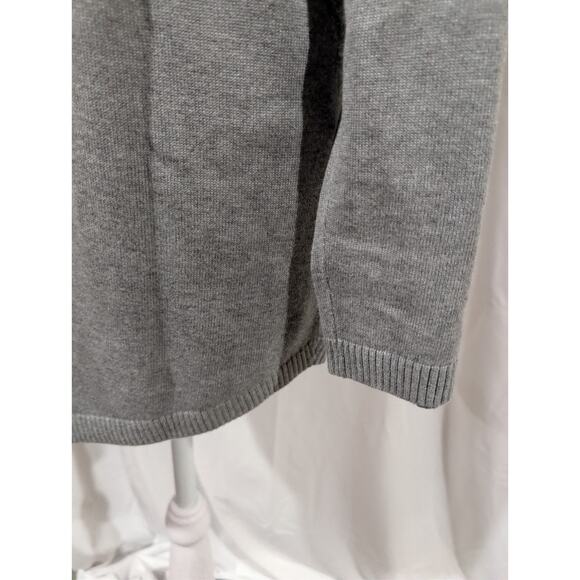 Lands' End Women's Gray Oversized Tunic Sweater Knit Knee Length Shirt Size XS - Picture 5 of 14